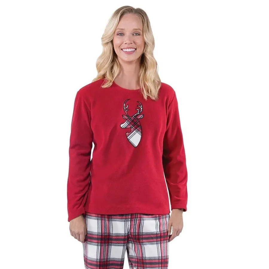 Christmas Elk Long Sleeve Parent-child Set