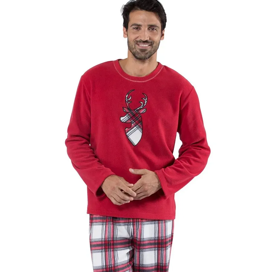 Christmas Elk Long Sleeve Parent-child Set