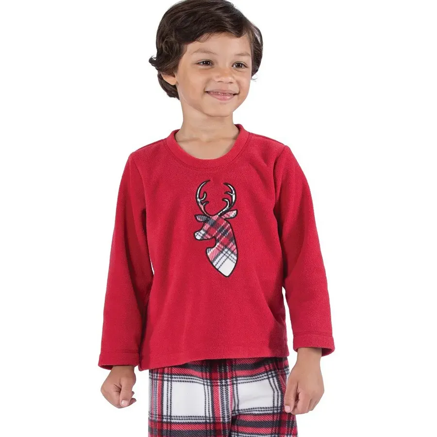 Christmas Elk Long Sleeve Parent-child Set