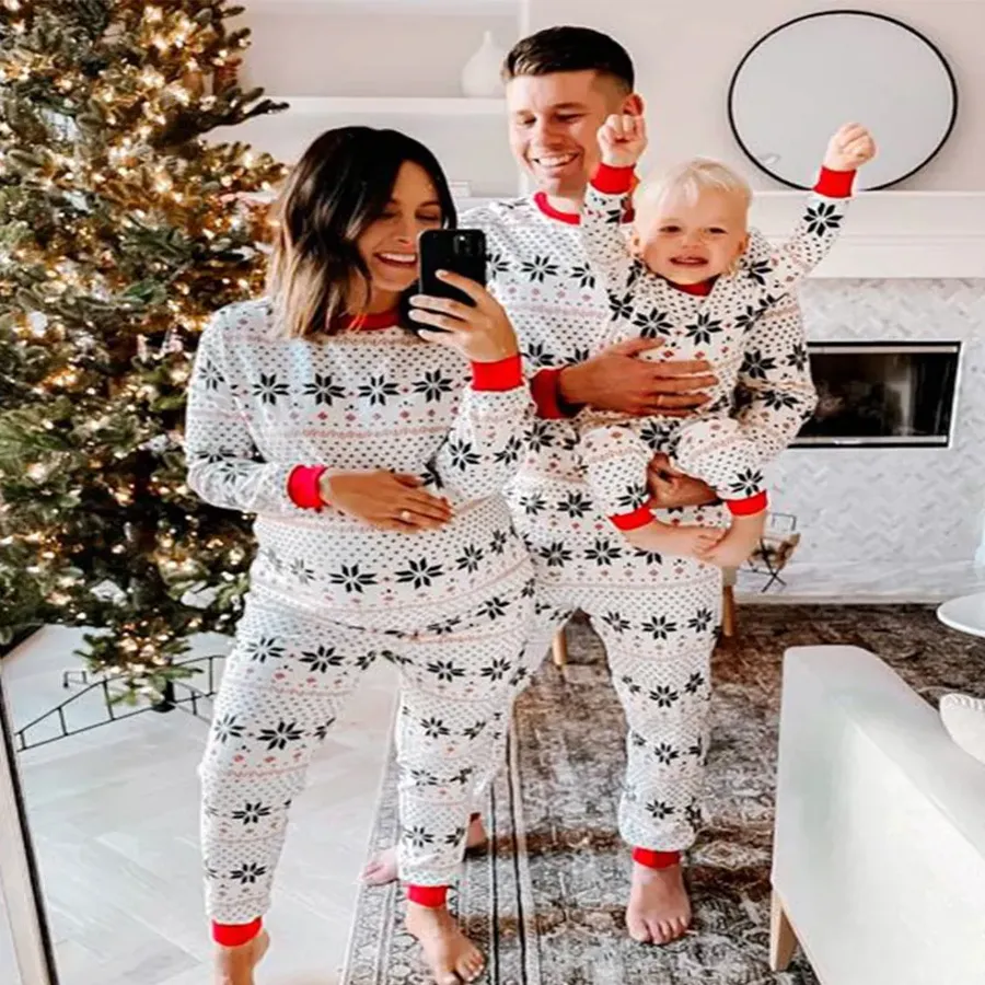 Christmas Elements Printed Family hot Set