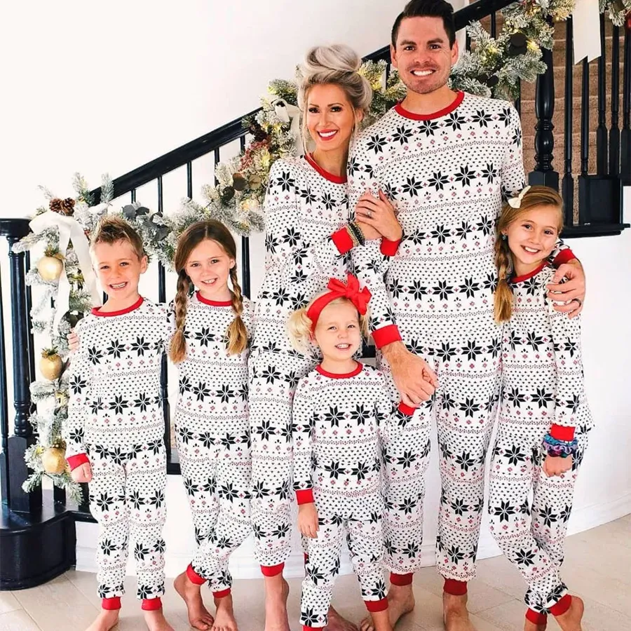 Christmas Elements Printed Family hot Set