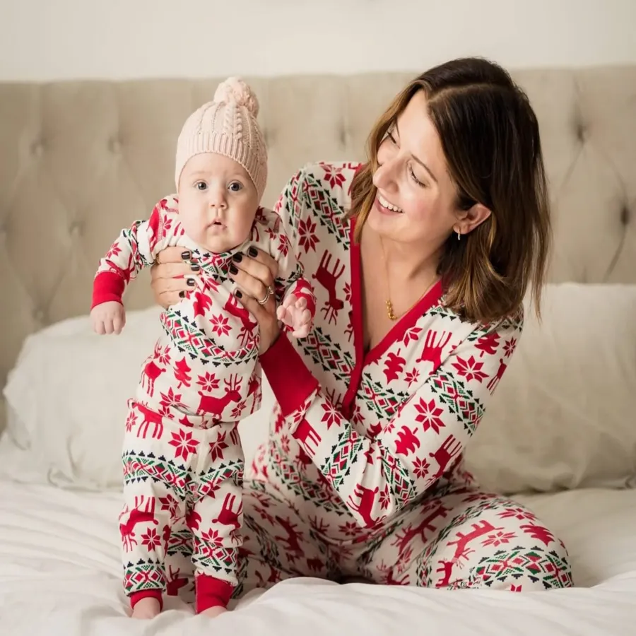 Christmas Deer and Snowflake Family Matching Set