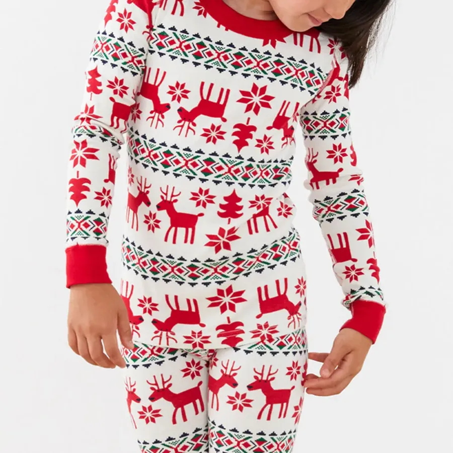 Christmas Deer and Snowflake Family Matching Set