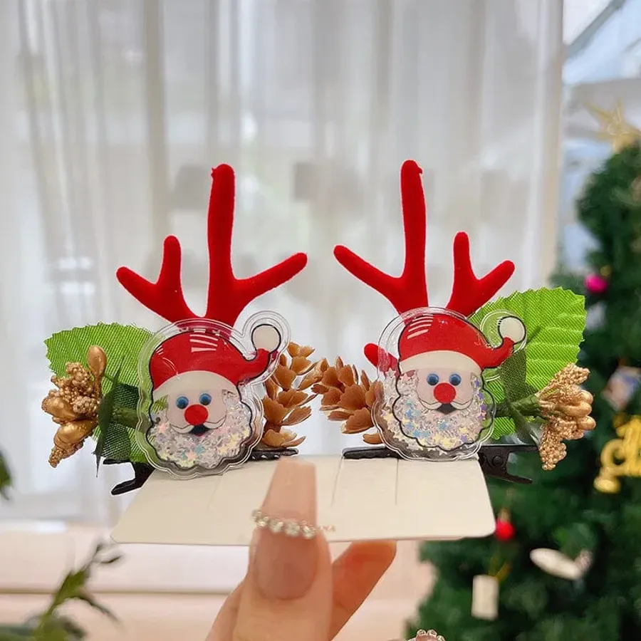 Reindeer Antlers Xmas Hair Clip