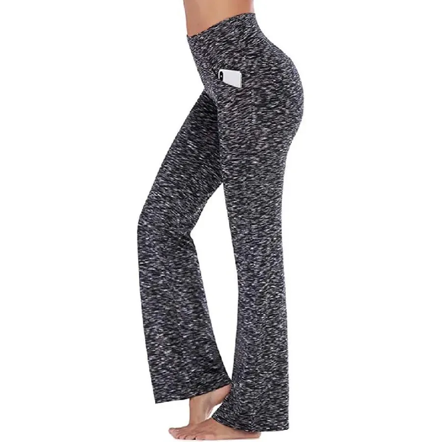 Women's High Waist and Flared Leg Yoga Pants