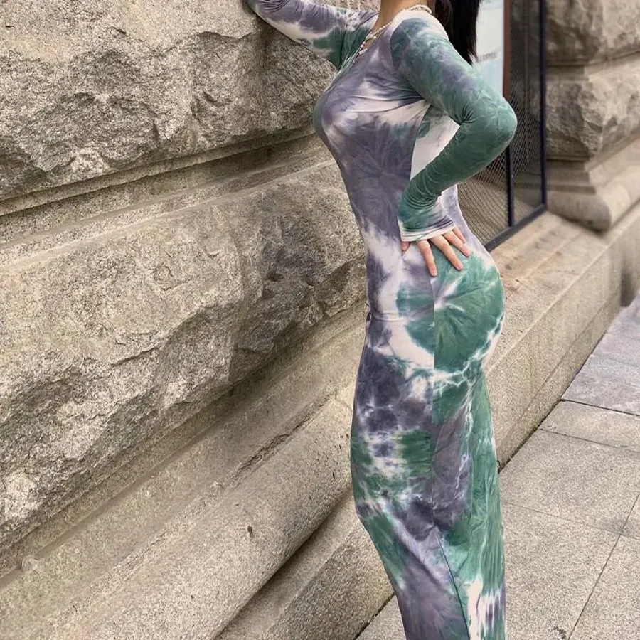 Women Tie Dye Print Dress