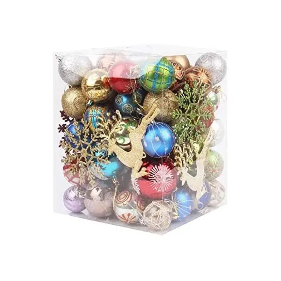 Christmas Tree Ball Ornaments Set 60 70pcs Shatterproof