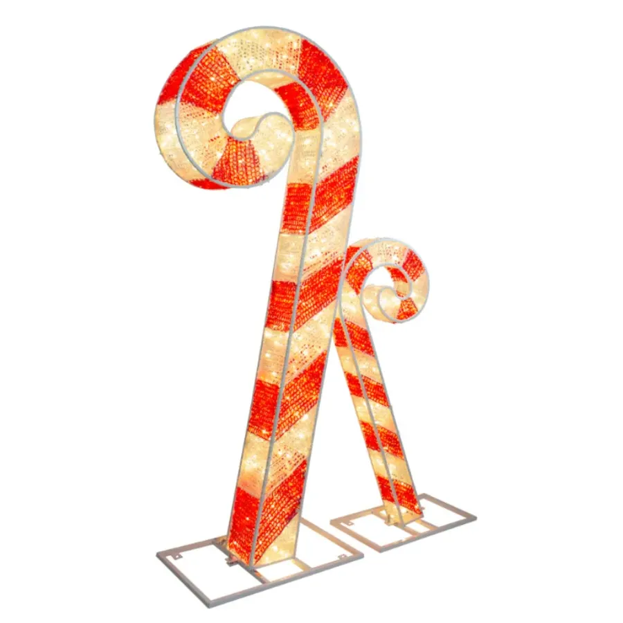 6ft Lighted Commercial Grade LED Candy Canes | Christmas Decoration