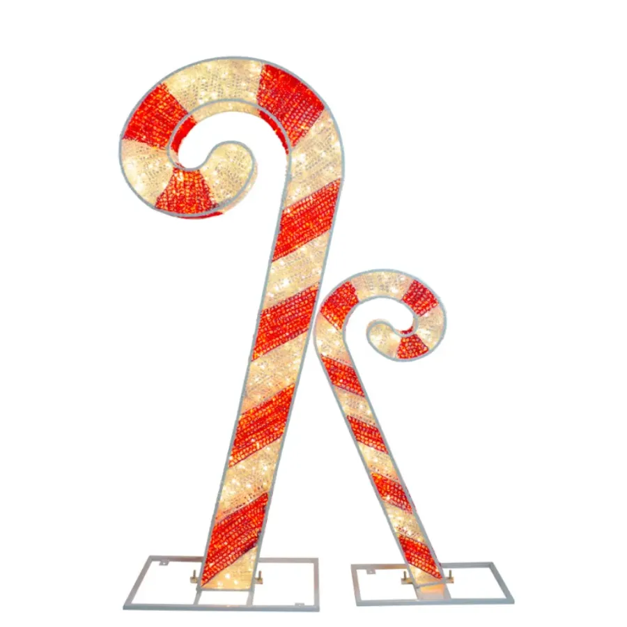 6ft Lighted Commercial Grade LED Candy Canes | Christmas Decoration