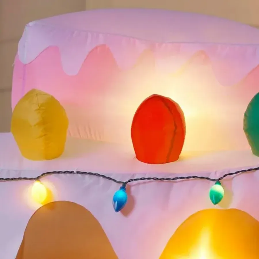 Animated Gingerbread Camping | Inflatable Santa Claus