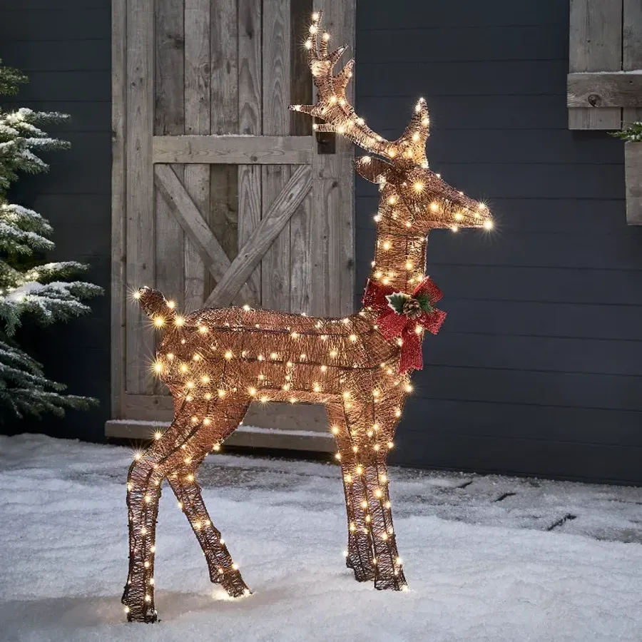 Spun Cotton Stag Light Up Reindeer