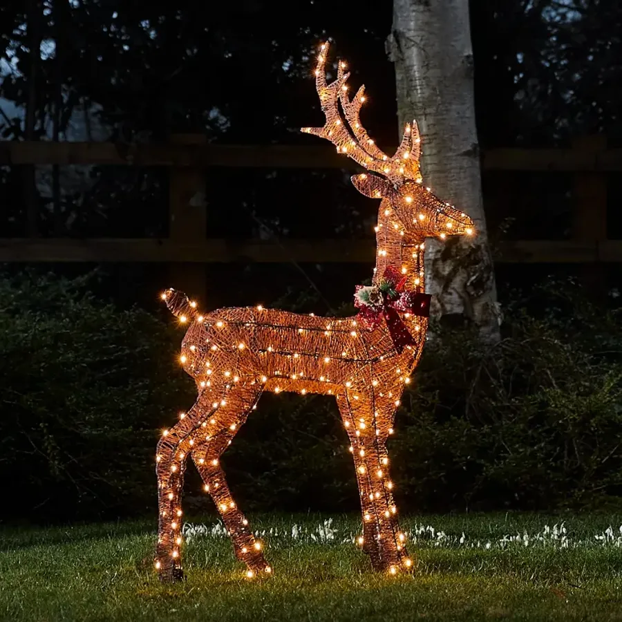 Spun Cotton Stag Light Up Reindeer