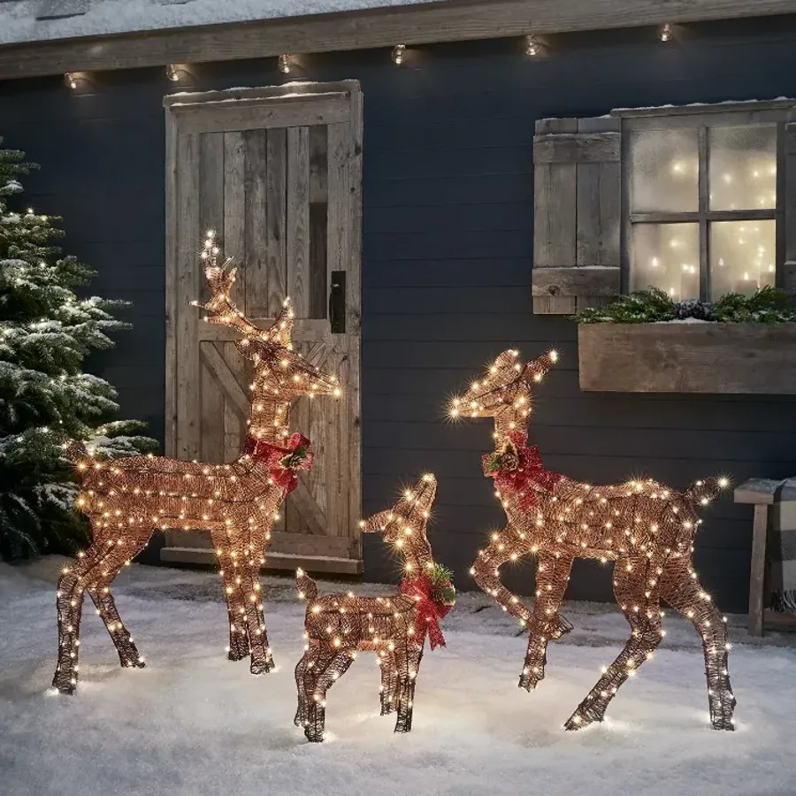 Spun Cotton Stag Light Up Reindeer