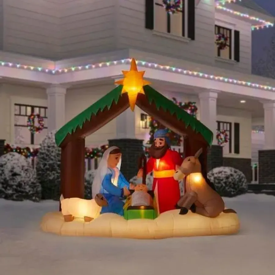 Christmas - Led Inflatable Nativity Scene