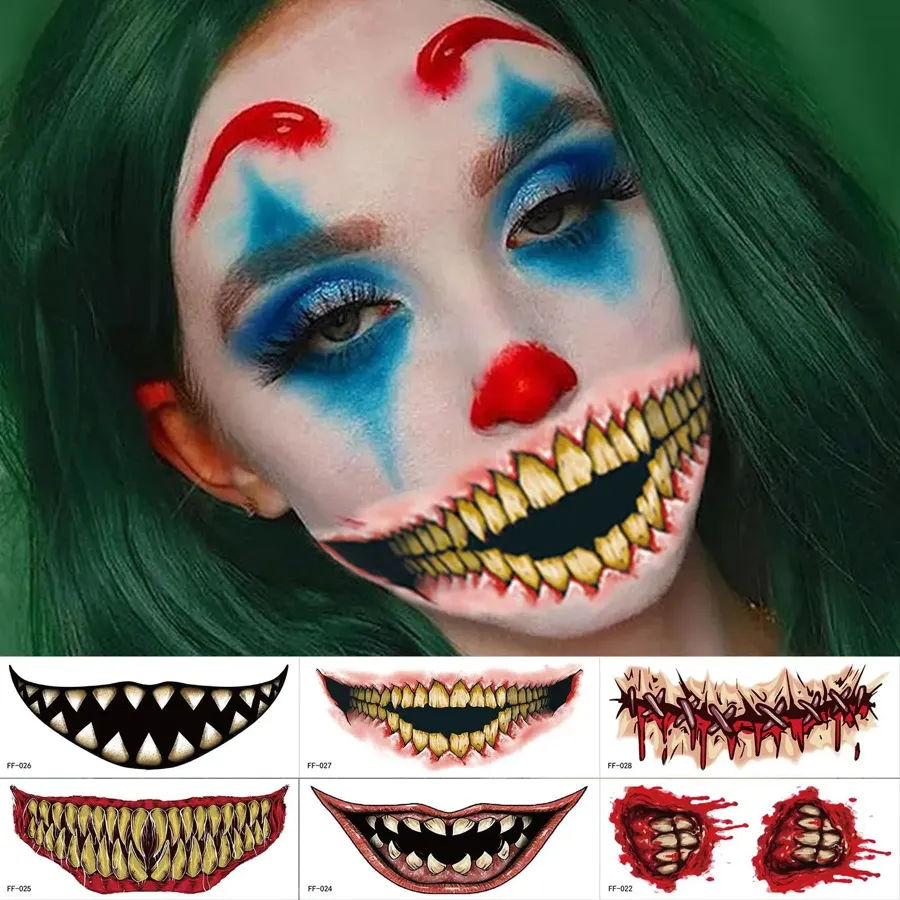 Halloween Prank Makeup Temporary Tattoo-Halloween