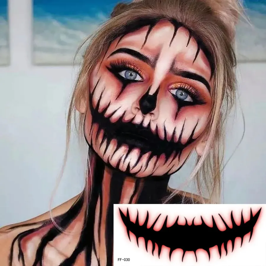 Halloween Prank Makeup Temporary Tattoo-Halloween