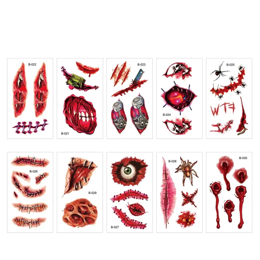 Halloween Prank Makeup Temporary Tattoo-Halloween