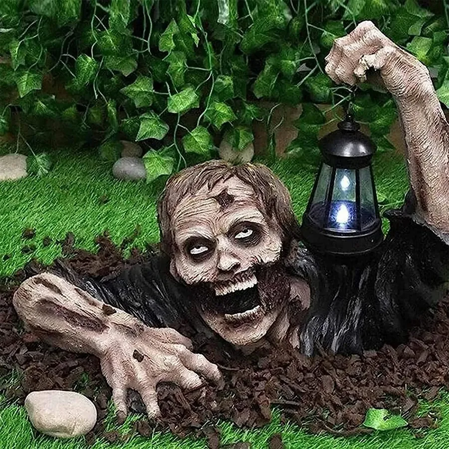 Solar LED Zombie Garden Statue-Halloween