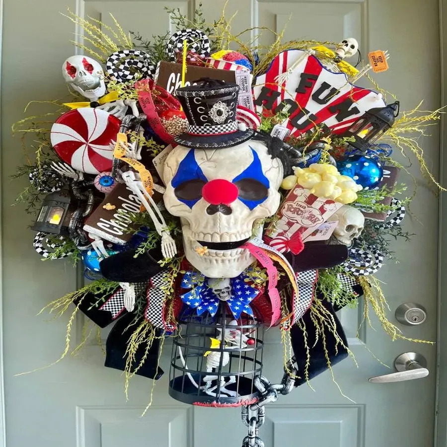 Fun house wreath