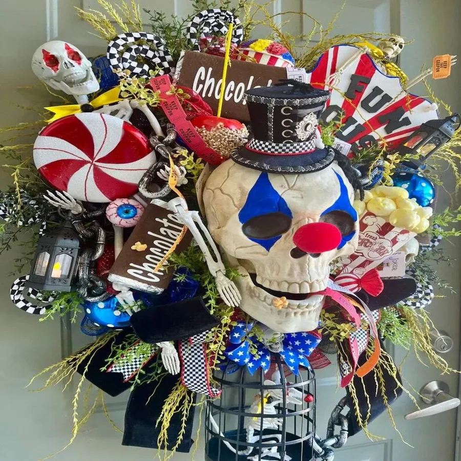 Fun house wreath