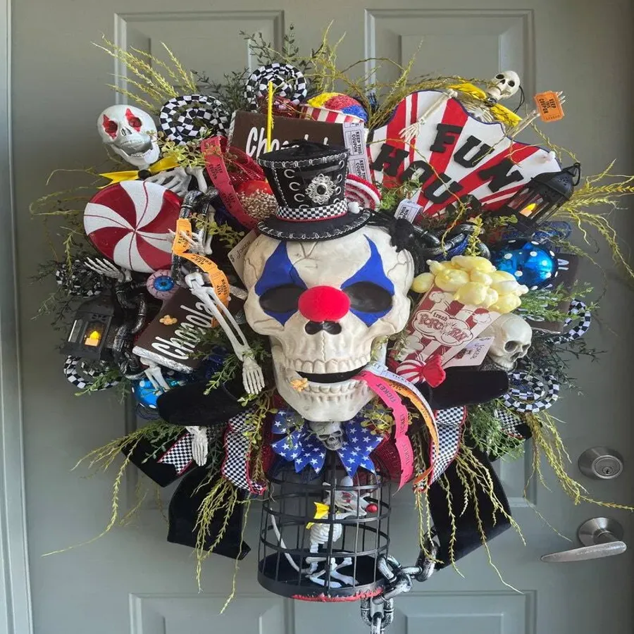 Fun house wreath