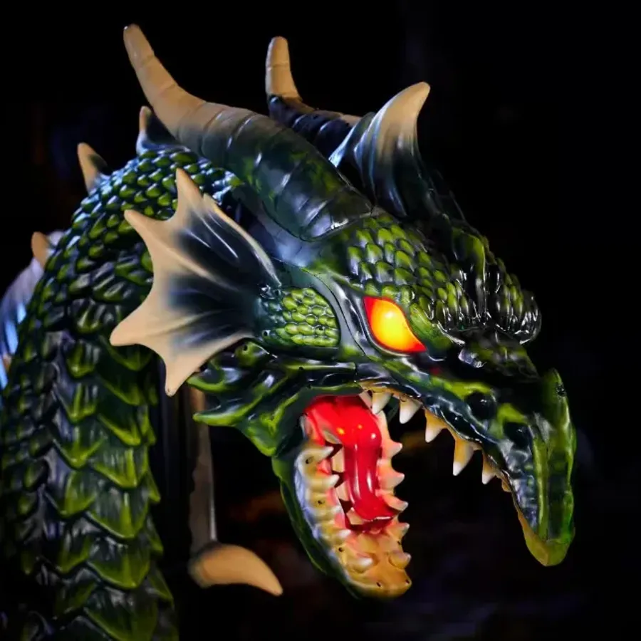 6 ft. Animated Giant Green Dragon