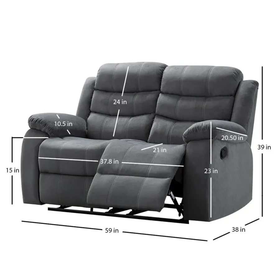 59'' Pillow Top Arm Reclining Loveseat