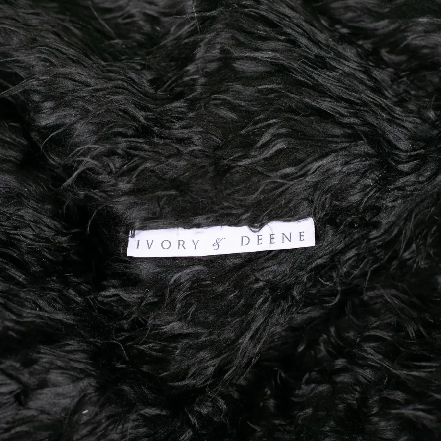 Fur Bean Bag - Black Polo