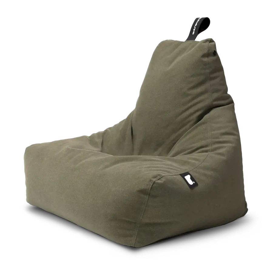 Mighty Bean Bag in Brushed Suede Moss