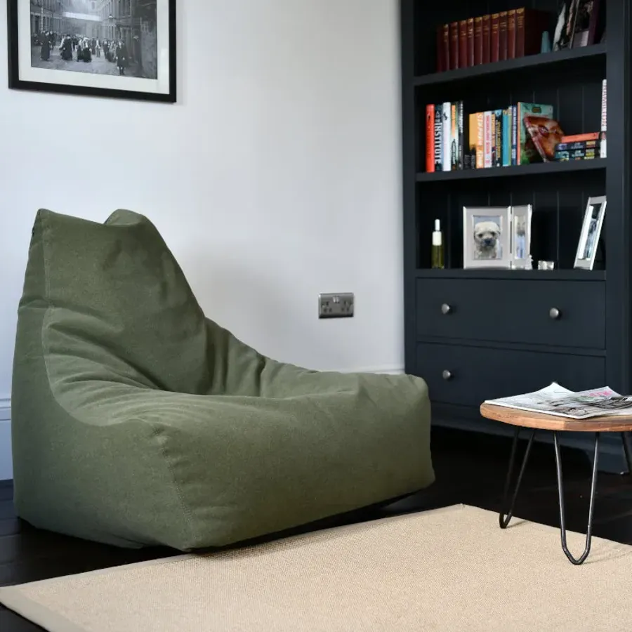 Mighty Bean Bag in Brushed Suede Moss