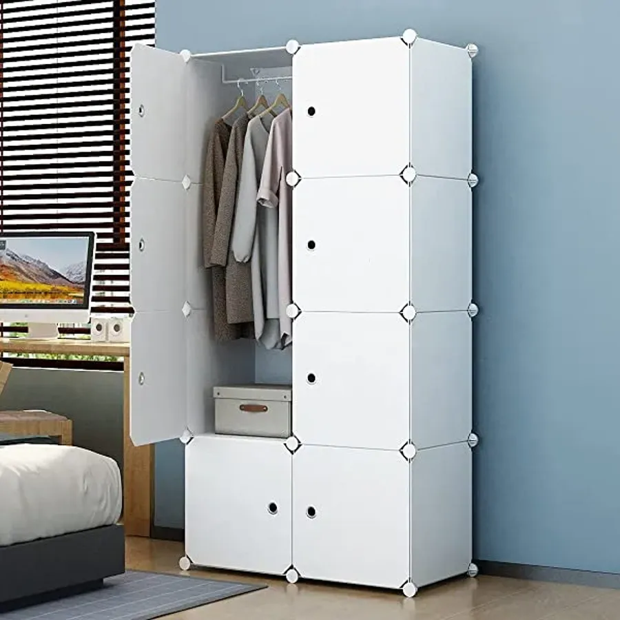 Portable Wardrobe Closets 14"x18" Depth Cube Storage