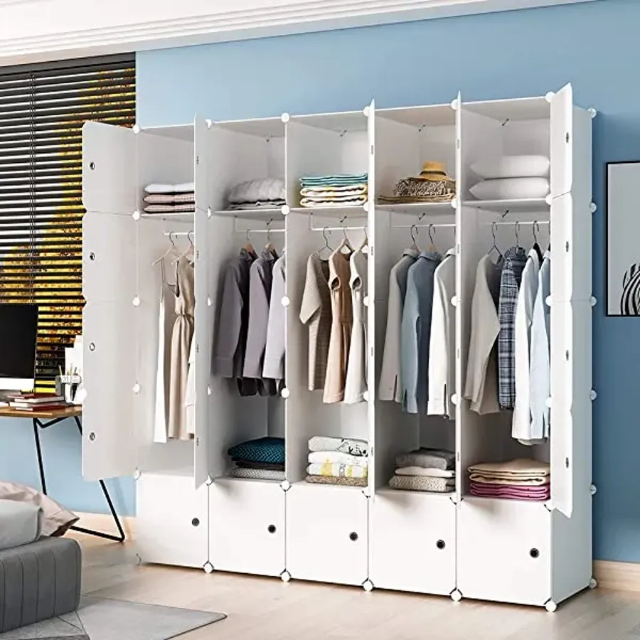 Portable Wardrobe Closets 14