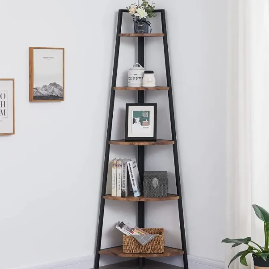 Plant Stand Rack Freestanding -Rustic Brown