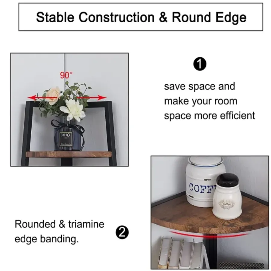 Plant Stand Rack Freestanding -Rustic Brown