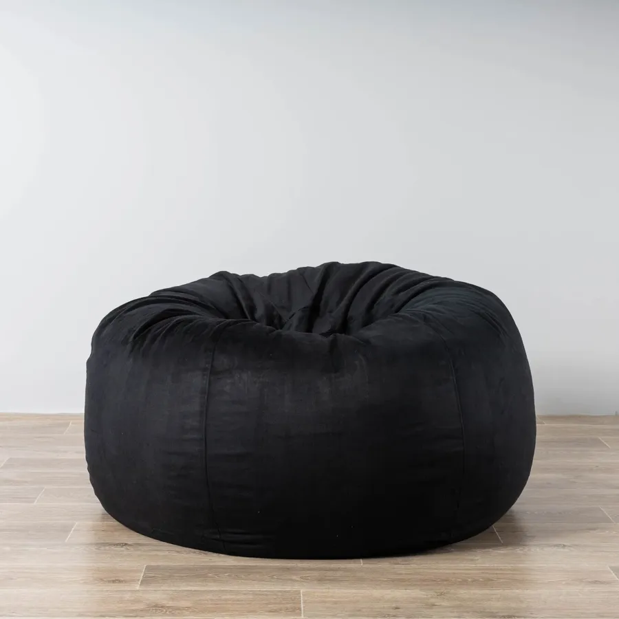 Pierre Fur Bean Bag - Black