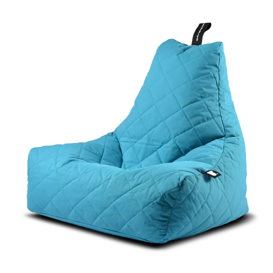 Mighty Bean Bag in Quilted Aqua