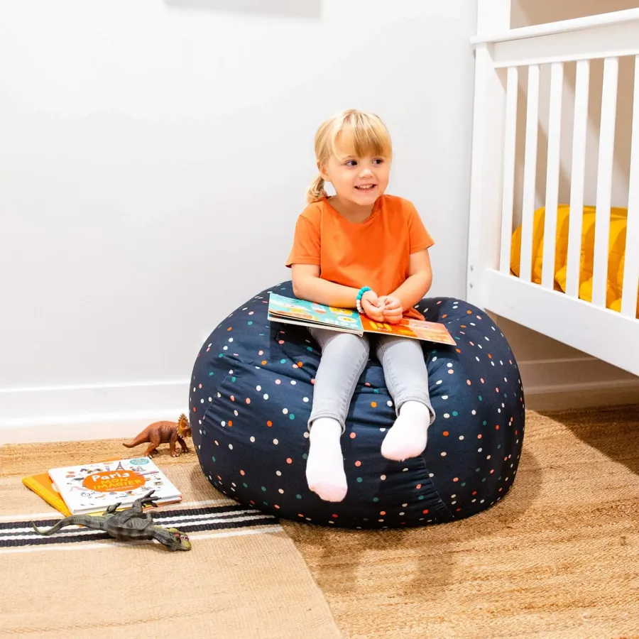 Constellation Storage Toy Bag Chair - Space Blue