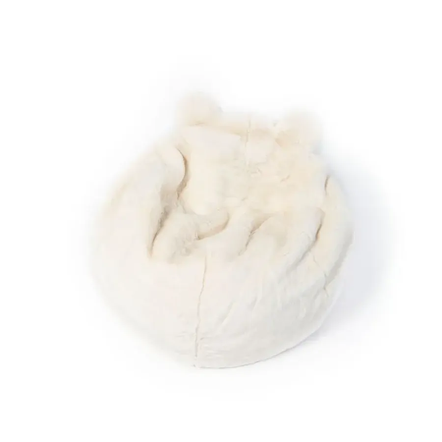 Wild & Soft Polar Bear Faux Fur Beanbag