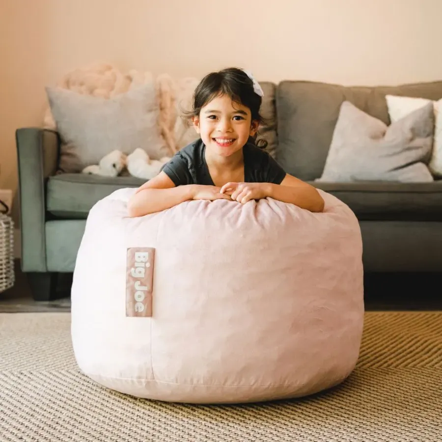 Small Bean Bag Chair - Plush Kids - Safety Zipper