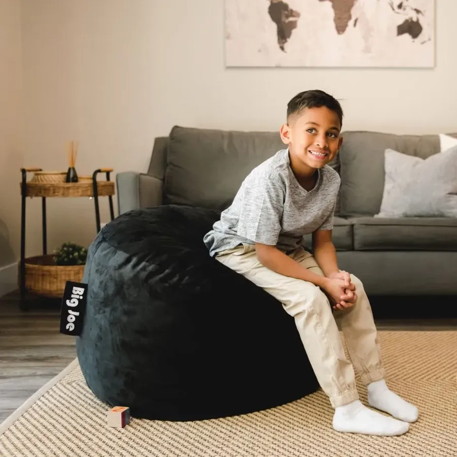 Small Bean Bag Chair - Plush Kids - Safety Zipper