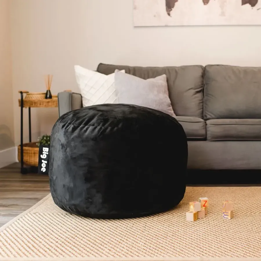 Small Bean Bag Chair - Plush Kids - Safety Zipper