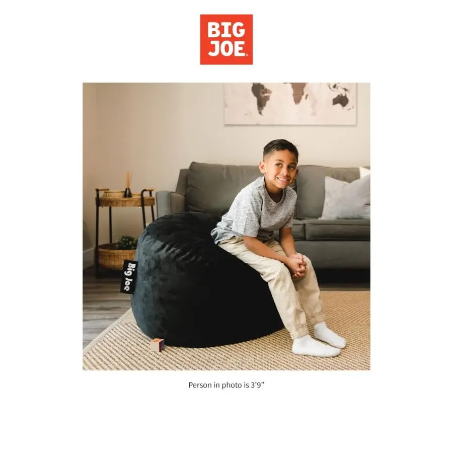 Small Bean Bag Chair - Plush Kids - Safety Zipper