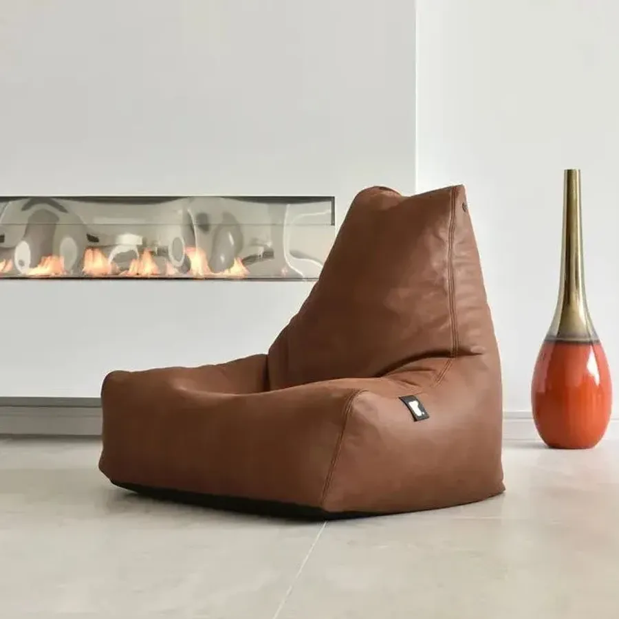 Mighty Luxury Bean Bag in Chestnut