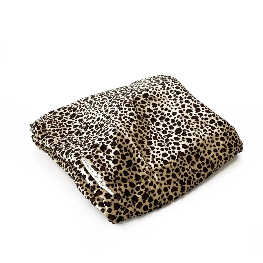 Pierre Fur Bean Bag - Leopard Print