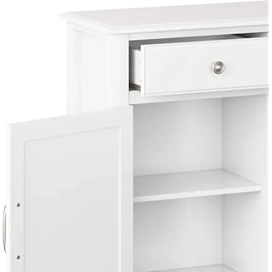 SOLID WOOD 40 inch Wide Transitional Entryway Storage Cabinet