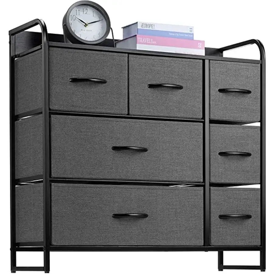 7 Drawer Dresser Organizer Fabric Storage Chest