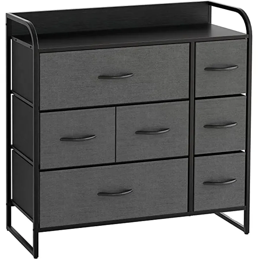 7 Drawer Dresser Organizer Fabric Storage Chest