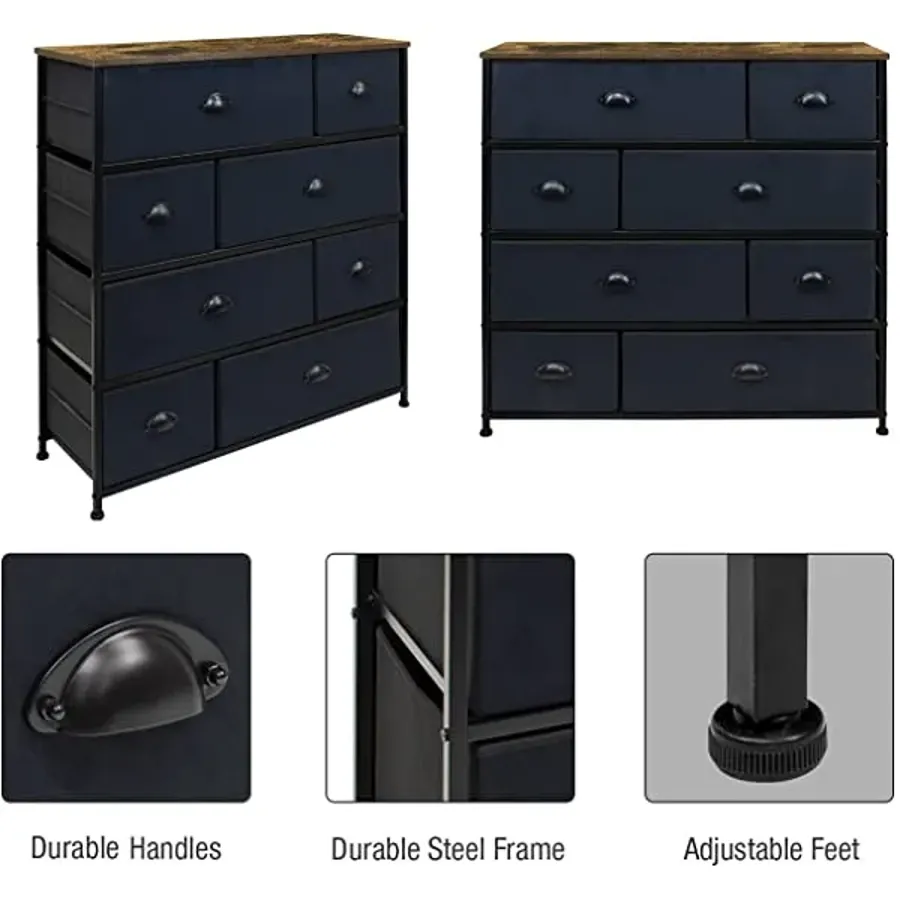 Dresser with 8 Drawers - Furniture Storage Chest