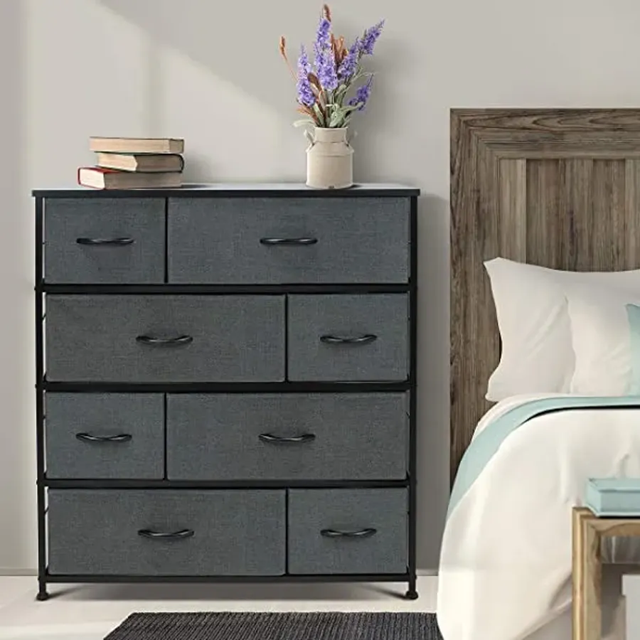 Dresser with 8 Drawers - Furniture Storage Chest