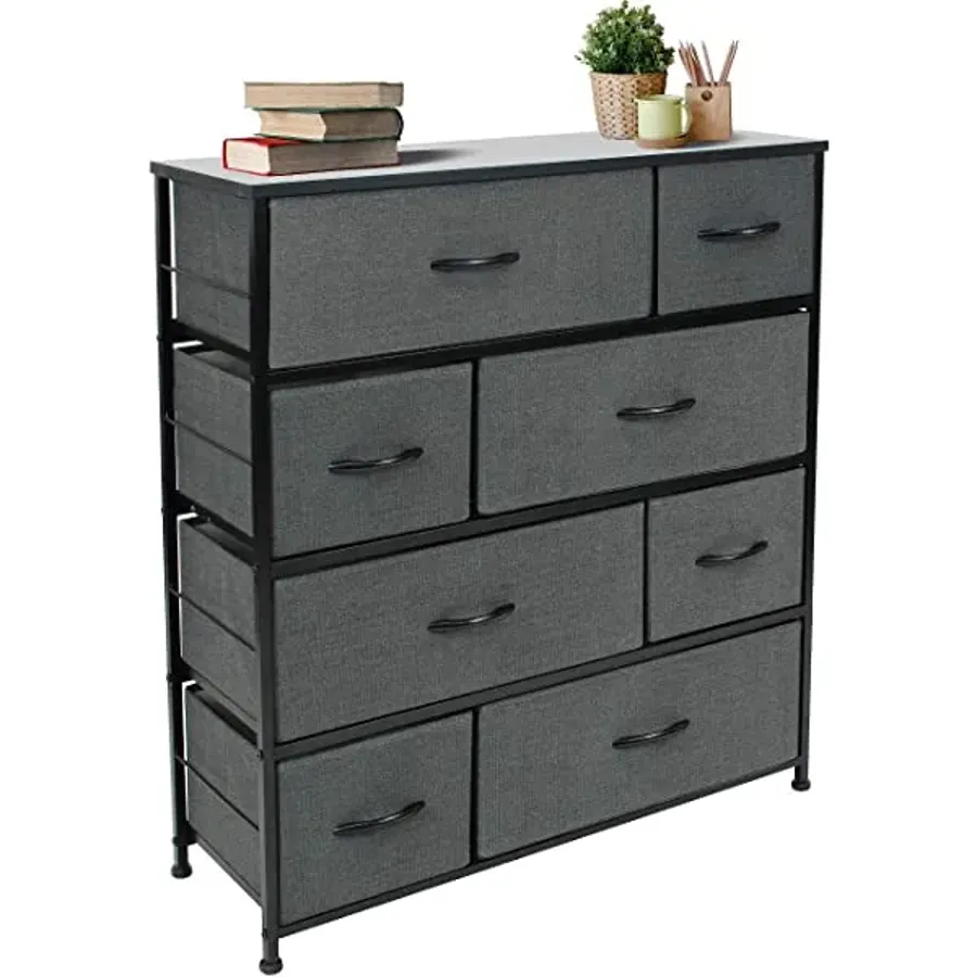 Dresser with 8 Drawers - Furniture Storage Chest